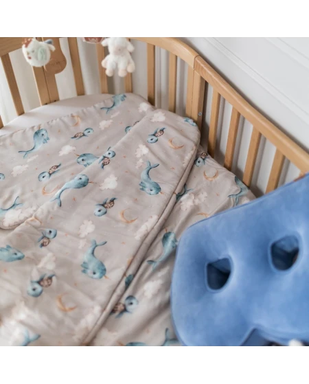 Bamboe baby dekbed Walvissen diverse maten