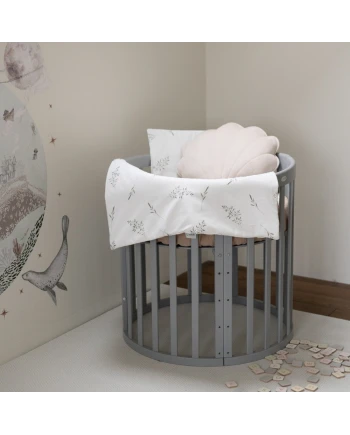 Baby wikkeldeken 2in1 dekbed en kussen – Groene takjes | Waldin