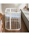 Hoeslaken van katoen 93x65 voor 5in1 Babybed - Blauw | Waldin
