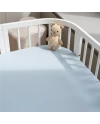 Hoeslaken van katoen 93x65 voor 5in1 Babybed - Blauw | Waldin
