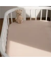 Hoeslaken van katoen 93x65 voor 5in1 Babybed - Taupe | Waldin