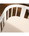 Hoeslaken van katoen 93x65 voor 5in1 Babybed - Beige | Waldin