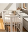 Hoeslaken van katoen 93x65 voor 5in1 Babybed - Beige | Waldin