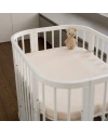 Hoeslaken van katoen 93x65 voor 5in1 Babybed - Beige | Waldin