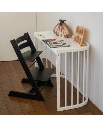 Wit 5-in-1 babybedje met wieg | Waldin
