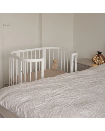 Wit 5-in-1 babybedje met wieg | Waldin