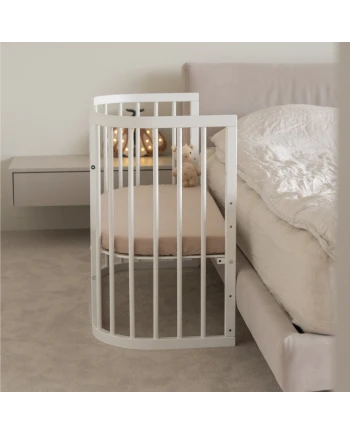 Wit 5-in-1 babybedje met wieg | Waldin