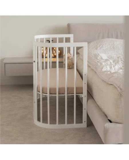 5in1 kinderbed met matras en wiegoptie - Wit | Waldin