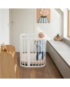 Wit 5-in-1 babybedje met wieg | Waldin
