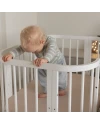 Wit 5-in-1 babybedje met wieg | Waldin