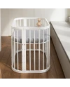 Wit 5-in-1 babybedje met wieg | Waldin