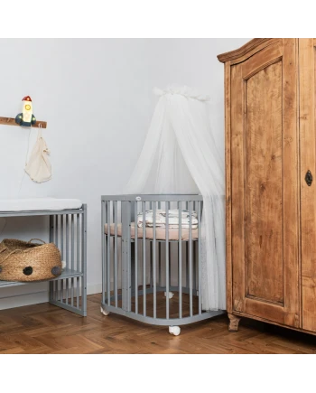 7in1 kinderbed met matras Grijs | Waldin