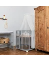 7in1 kinderbed met matras Grijs | Waldin