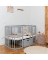 7in1 kinderbed met matras Grijs | Waldin