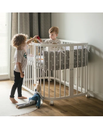 7in1 kinderbed met matras Wit | Waldin