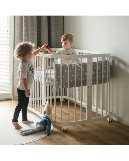 7in1 kinderbed met matras Wit | Waldin