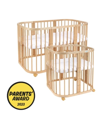 7in1 babybed met matras - Natuurlijk | Waldin
