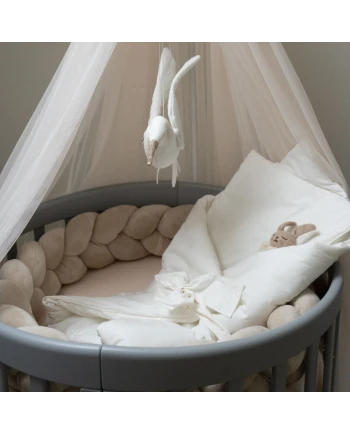 Baby wikkeldeken 2in1 dekbed en kussen – Ecru Basic | Waldin