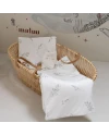 Baby wikkeldeken 2in1 dekbed en kussen – Groene takjes | Waldin