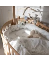 Baby wikkeldeken 2in1 dekbed en kussen – Groene takjes | Waldin
