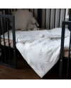 Junior beddengoedset 90x120 – Groene takjes | Waldin