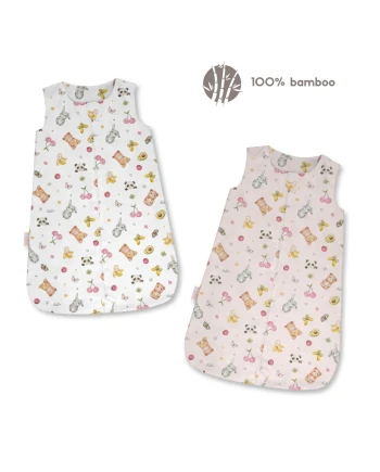 Bamboe slaapzak 0-6 maanden - CandyCute | Waldin