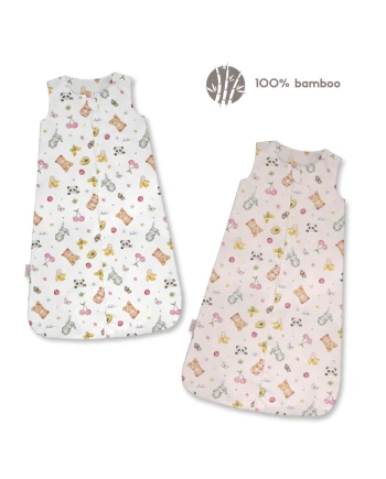 Bamboe slaapzak 0-6 maanden - CandyCute | Waldin