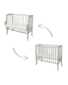 2-in-1 Kinderbed met matras - Olijfgroen | Waldin