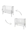 2 in 1 Kinderbed met matras - Wit | Waldin