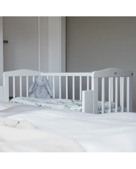 2 in 1 Kinderbed met matras - Wit | Waldin