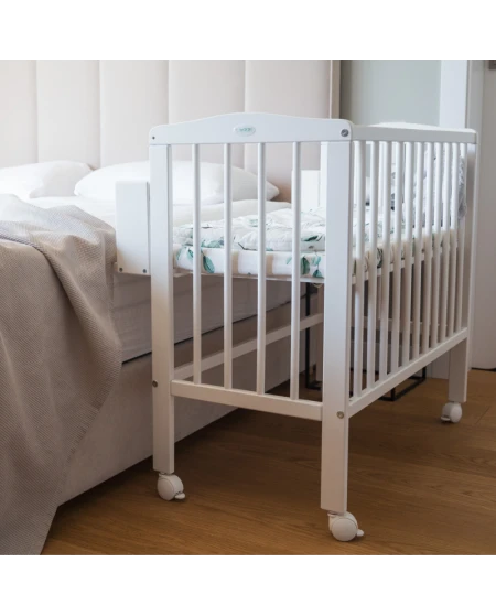 2 in 1 Kinderbed met matras - Wit | Waldin