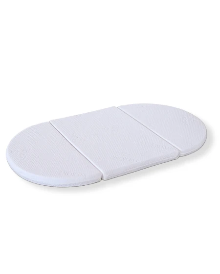 Ovale 7-in-1 babybed met matras - Natuurlijk | Waldin