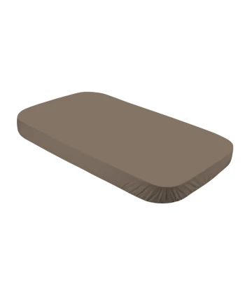 Katoenen hoeslaken 124x73 cm – Taupe 7-in-1 babybedje | Waldin
