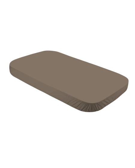 Katoenen hoeslaken 124x73 cm – Taupe 7-in-1 babybedje | Waldin