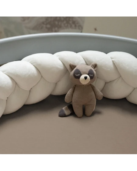 Katoenen hoeslaken 73x73 cm – Ovaal 7-in-1 babybedje WALDIN