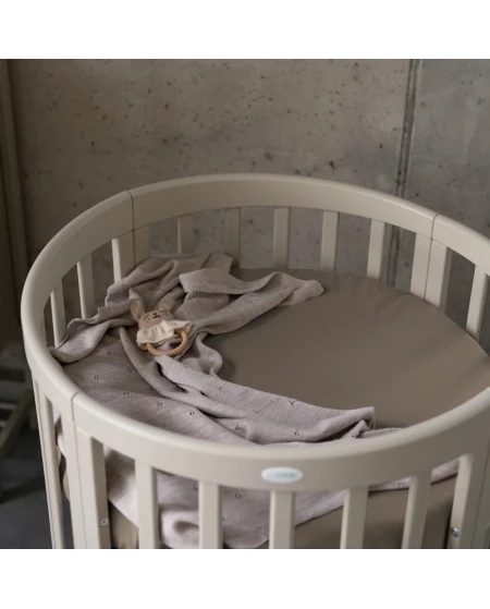 Katoenen hoeslaken 73x73 cm – Ovaal 7-in-1 babybedje WALDIN