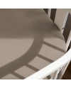 Hoeslaken van katoen 93x65 voor 5in1 Babybed - Taupe | Waldin