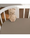 Hoeslaken van katoen 93x65 voor 5in1 Babybed - Taupe | Waldin
