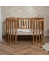 Ovale 7-in-1 babybed met matras - Vintage | Waldin