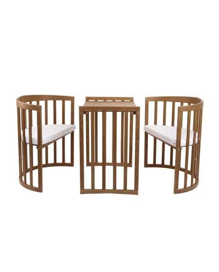 Ovale 7-in-1 babybed met matras - Vintage | Waldin