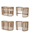 Ovale 7-in-1 babybed met matras - Vintage | Waldin