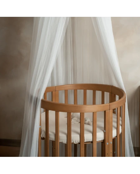 Ovale 7-in-1 babybed met matras - Vintage | Waldin