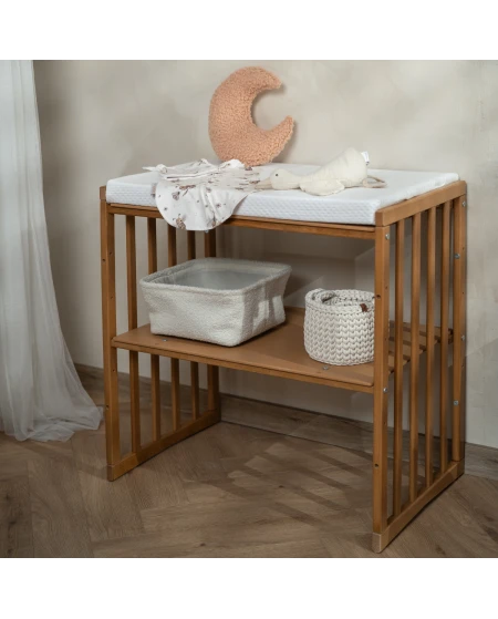 Ovale 7-in-1 babybed met matras - Vintage | Waldin