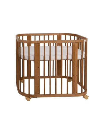 5in1 kinderbed met matras en wiegoptie - Vintage | Waldin