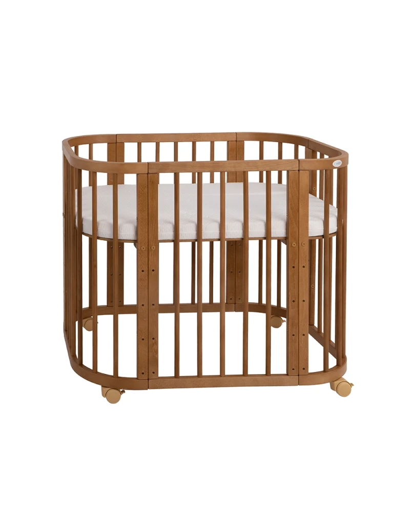 5in1 kinderbed met matras en wiegoptie - Vintage | Waldin