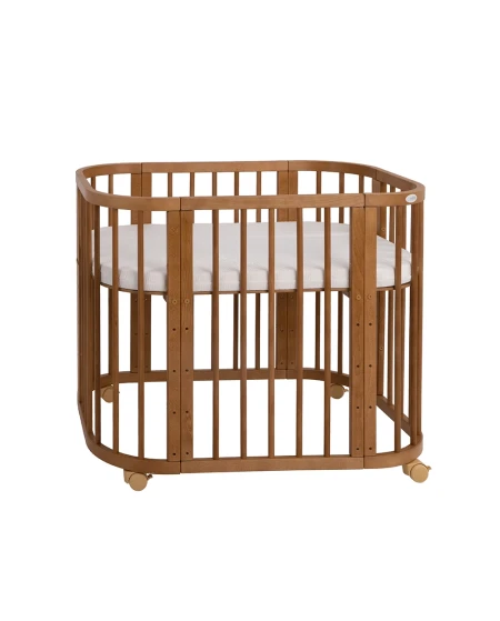 5in1 kinderbed met matras en wiegoptie - Vintage | Waldin