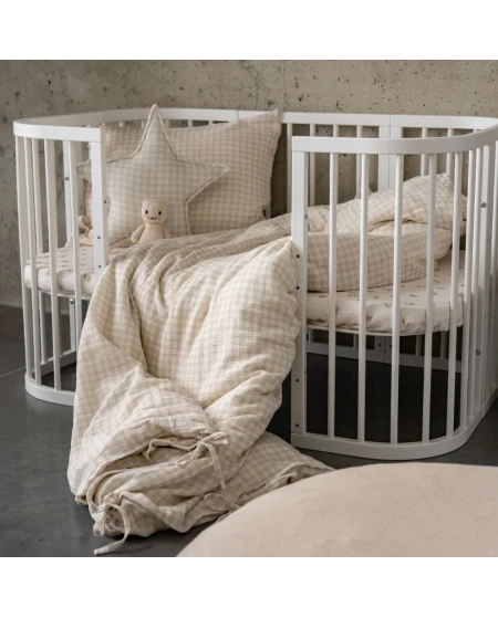 7in1 kinderbed met matras Wit | Waldin