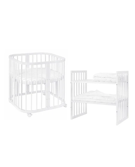 7in1 kinderbed met matras Wit | Waldin