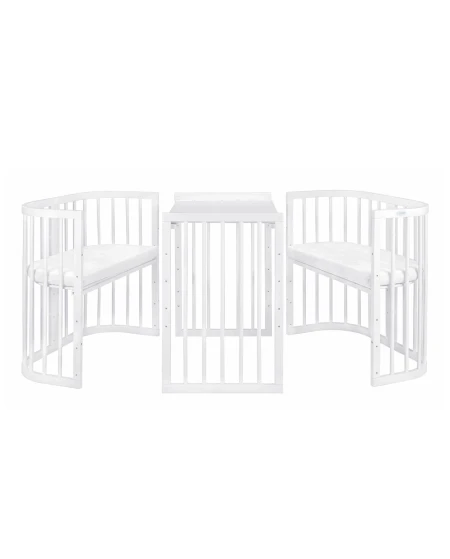 7in1 kinderbed met matras Wit | Waldin