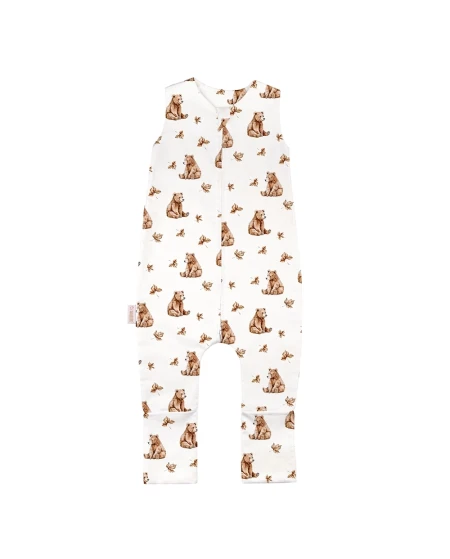 Katoenen slaapzak met pijpen voor kinderen 3-4 jaar | Waldin